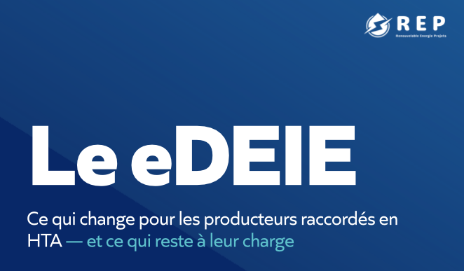 eDEIE : ce qui change pour les producteurs raccordés en HTA et ce qui reste à leur charge